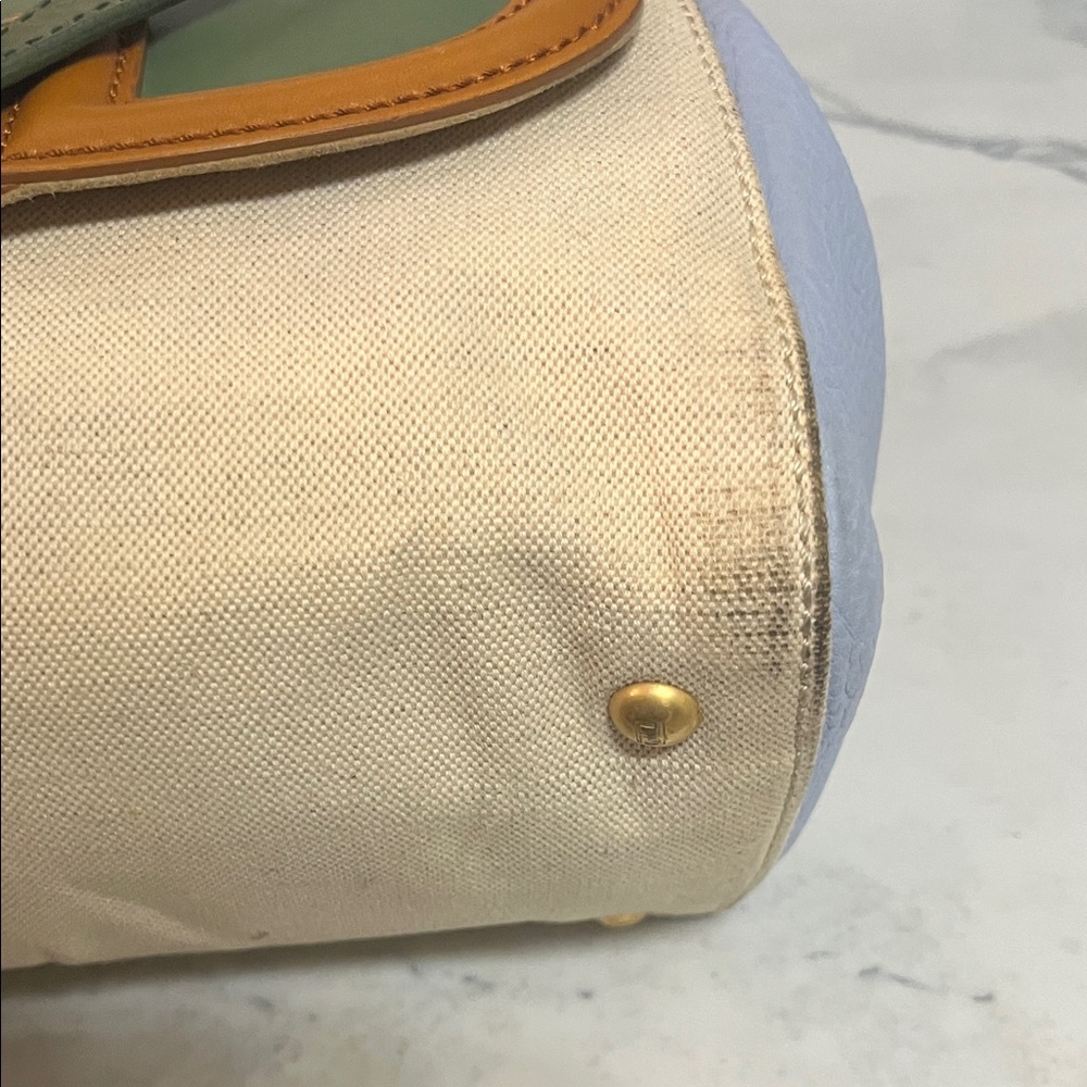 Fendi Silvana Leather and Canvas Two way bag. - Picture 12 of 16